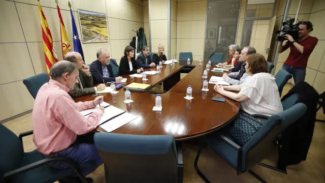 Imagen de archivo de una de las reuniones de la mesa técnica del ICA