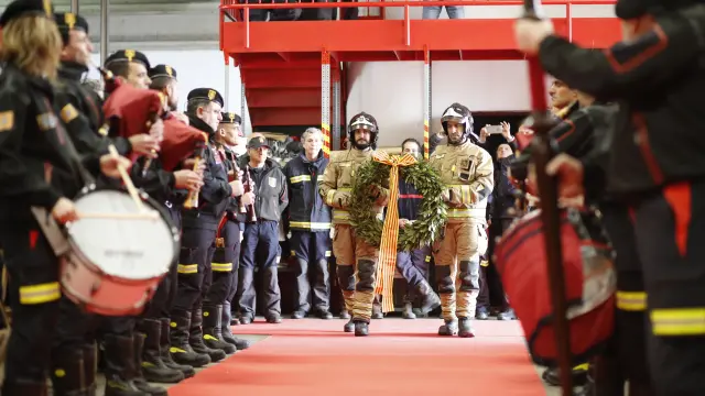 Los bomberos de Zaragoza celebran su patrón