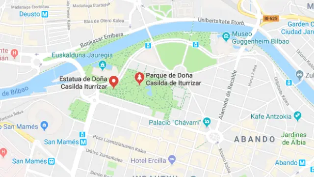 La agresión se produjo en el parque de Doña Casilda Iturrizar, en Bilbao.
