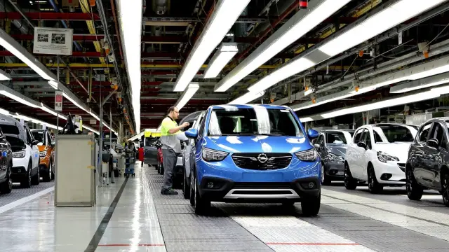 El Opel Crossland X en la planta de Fiugeruelas