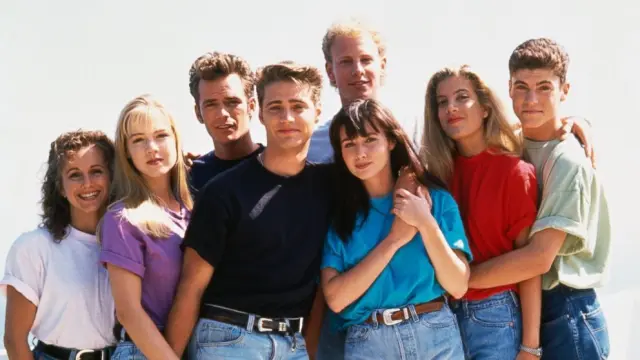 Los protagonistas de 'Sensación de vivir', la mítica serie de los años 90.