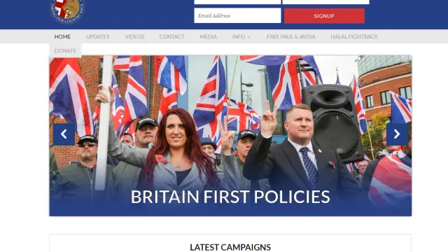 Facebook retira la página del partido Britain First por incitación al odio