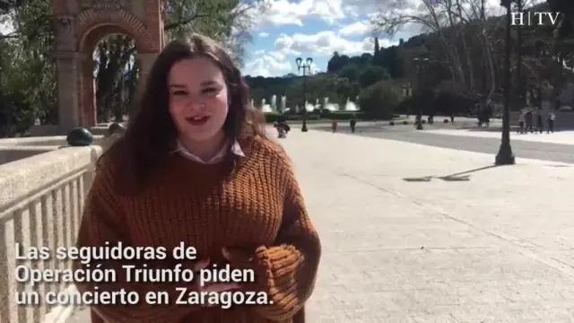 Estas 10 seguidoras de Operación Triunfo piden un concierto en Zaragoza