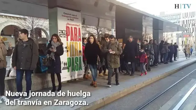 Nueva jornada de huelga del tranvía de Zaragoza