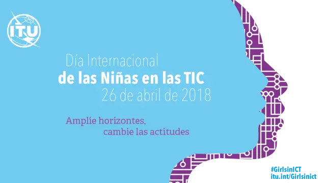 Imagen promocional del Día Internacional de las Niñas en las TIC.