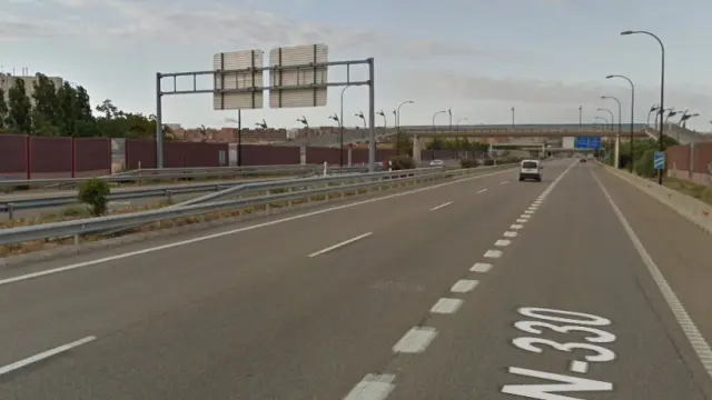 El control estaba instalado en la carretera N-330, en las afueras de Zaragoza en dirección a Huesca.