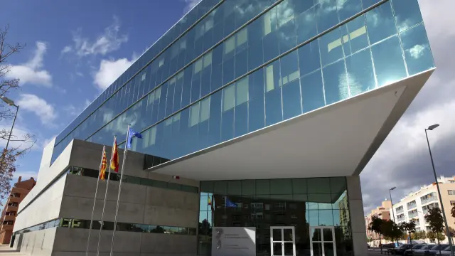 Edificio de la Tesorería de la Seguridad Social en Huesca
