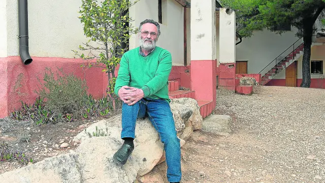 Javier Oquendo, en las instalaciones de la Escuela de la Naturaleza (Eana), que regenta.