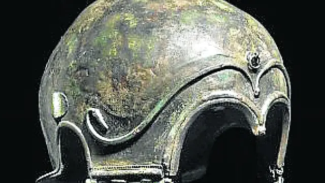Uno de los cascos celtibéricos que se vendió en subasta en la sala Hermann Historica.