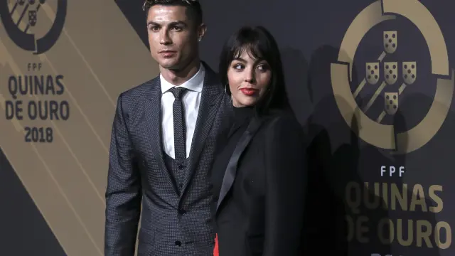 Cristiano Ronaldo junto a su pareja, Georgina Rodríguez.