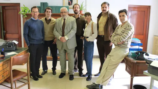 El elenco de la docuficción 'Grupo 2. Homicidios', que regresa este jueves a Aragón TV.