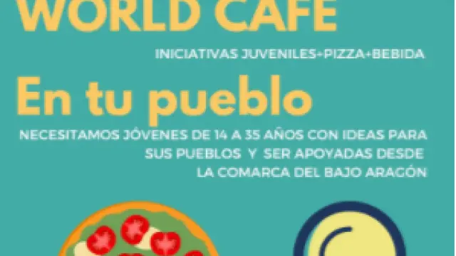 Cartel para promocionar el 'World Café'.