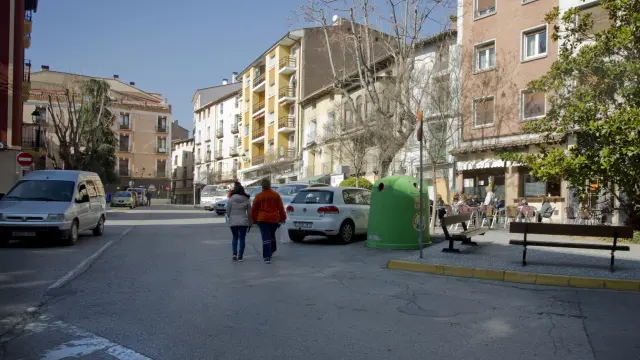 Una plaza de Calatayud, localidad que estará conectada con Soria a través de un autobús