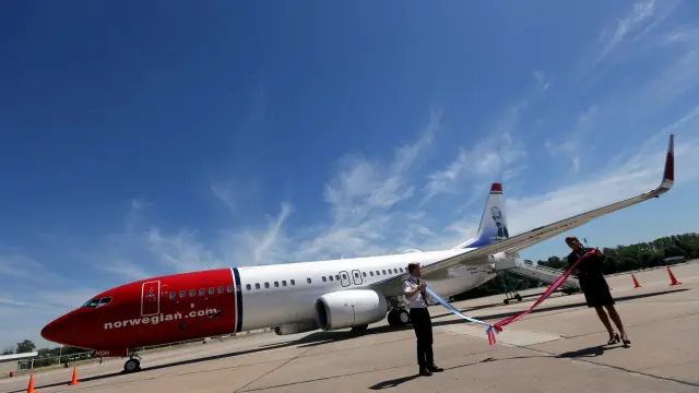Avión de la aerolínea Norwegian