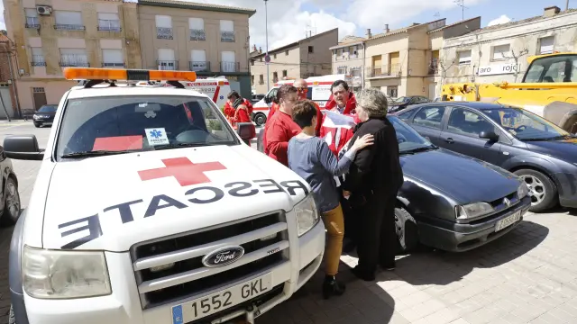 El pasado viernes se llevó a cabo otro desalojo preventivo de ancianos en Boquiñeni.