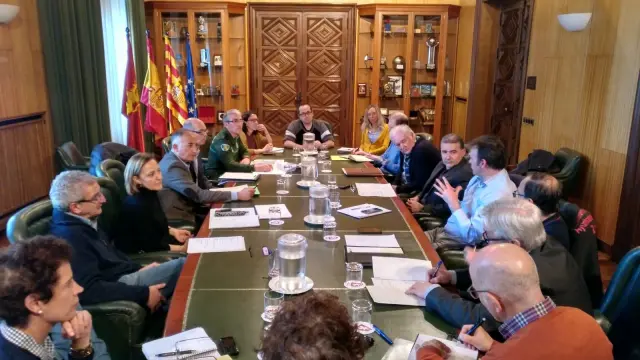 Reunión del comité asesor del Plan Municipal de Protección Civil de Zaragoza
