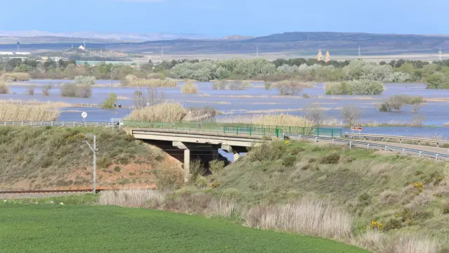 Crecida del Ebro en la Ribera Baja