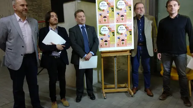 Presentación del Día Internacional del Libro, en Zaragoza.