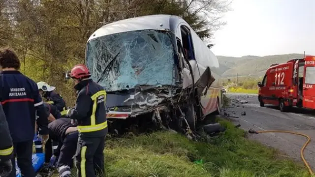 Accidente de autobús en Lantz
