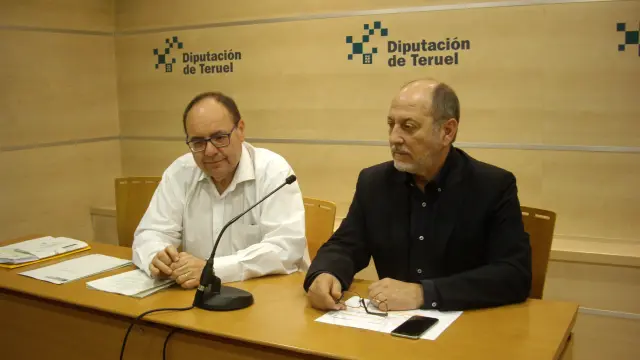 José Ramón Ibáñez y José Ramón Morro, en la rueda de prensa ofrecida en la DPT.