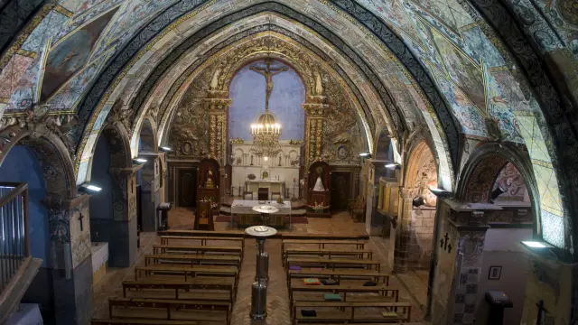 Interior de la iglesia de la Carrasca.
