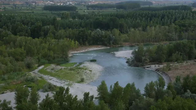Riberas del río Cinca desde Conchel.