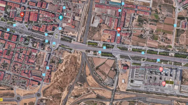 El accidente se ha producido en la zona del Bulevar Sur de Valencia.