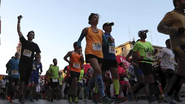 Imagen de archivo de la edición de 2017 del maratón de Zaragoza