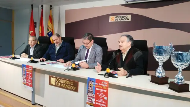 Presentación de la fase final de la XI Copa Gobierno de Aragón de fútbol sala.