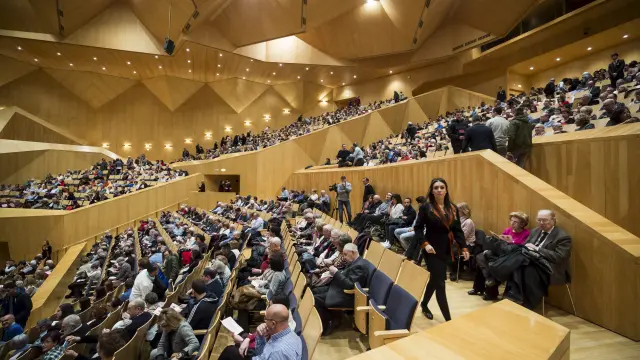 El acto se celebra en la sala Mozart del Auditorio de Zaragoza.