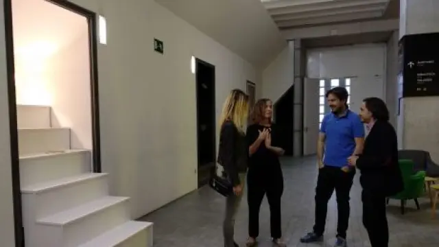 Inauguración '3 artistas/6 espacios', en el museo Pablo Serrano de Zaragoza.