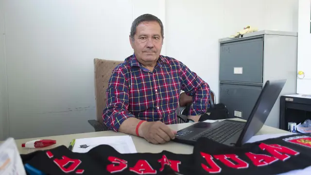 Juan Carlos Ruiz de Lazcano 'Chirri', en las oficinas del San Juan.