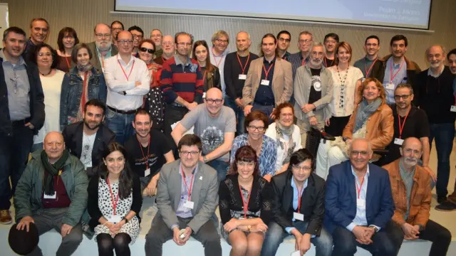 Foto de familia de los participantes en el congreso Dima celebrado en Zaragoza