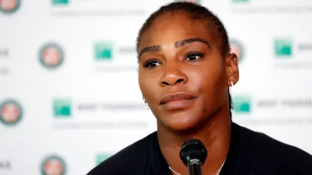 Serena Williams, en la rueda de prensa en la que ha anunciado que abandona el Roland Garros.