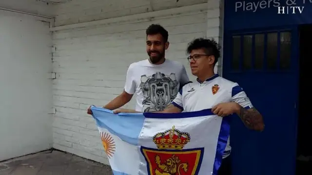 "Vengo desde Argentina para animar al Real Zaragoza"