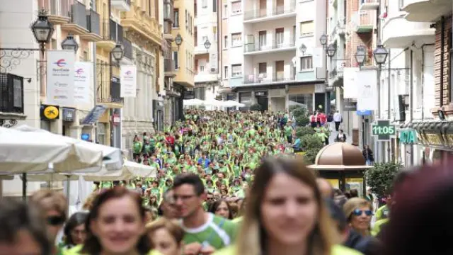 Marcha contra el cáncer en Teruel.