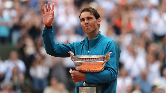 Imagen de archivo de Rafa Nadal en la final del Roland Garros.