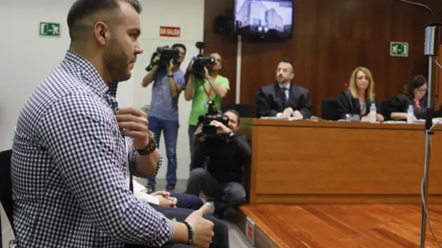 Iván Krasimirov, durante el juicio celebrado contra él por la agresión al atleta Iván Ramírez