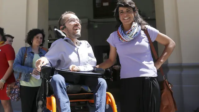 Pablo Echenique y Teresa Rodríguez, en una imagen de archivo.