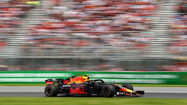 El Red Bull de Max Verstappen, durante el pasado Gran Premio de Canadá