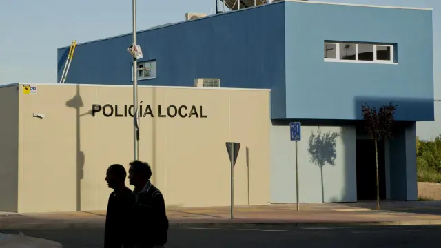 Aspecto que presenta la fachada del futuro cuartel de la Policía Local de La Almunia.