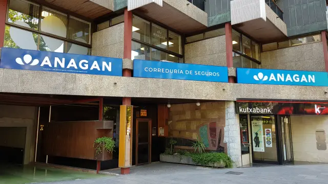 La oficina central de Anagan, ubicada en la plaza Aragón de Zaragoza.