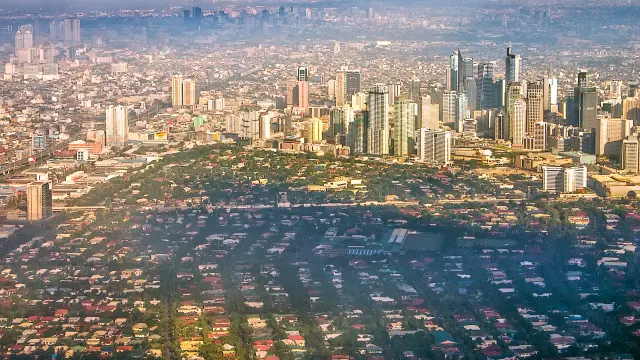 Vista aérea de Manila.