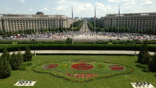 Centro de Bucarest desde el Palacio del Parlamento