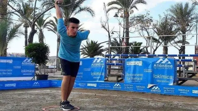 Jesús Escacho, en acción durante un torneo en Mazarrón (Murcia)