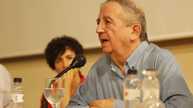 Iñaki Anasagasti en Fonz durante su intervención