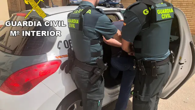 El detenido que responde a las iniciales de W.A.A.N y residía temporalmente en Alcañiz