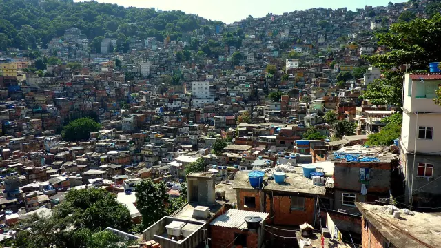 Rocinha es la mayor favela de Río de Janeiro.