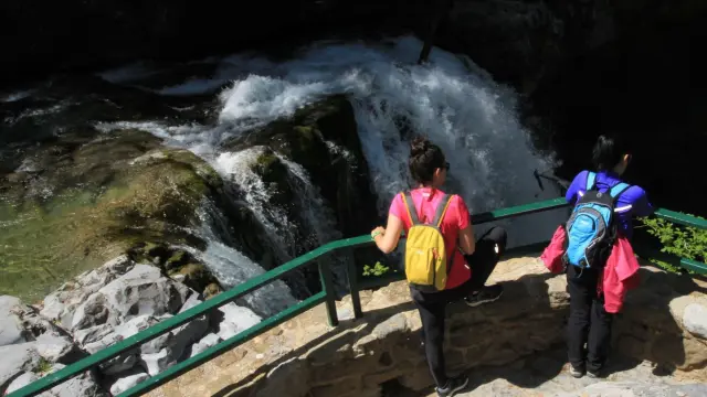 Las cascadas nos harán disfrutar durante toda la excursión al nacimiento del río Arazas.