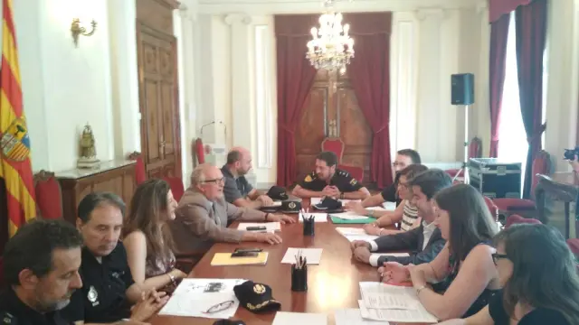 Reunión de la Junta de Seguridad Local para estudiar el dispositivo de las Fiestas de San Lorenzo